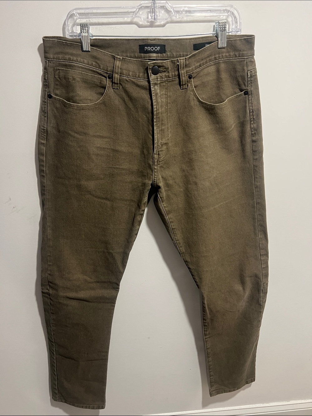 PROOF Slim Men's Jeans in Olive 33x32